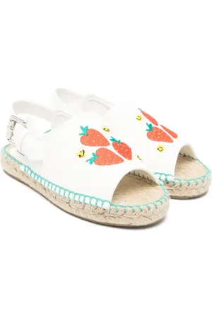 Stella McCartney Espadriller med jordbær-broderi