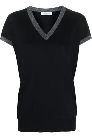 Fabiana Filippi Strikket tanktop med glimmerdetalje