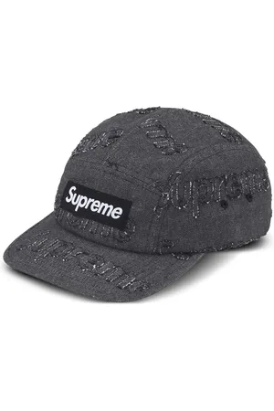 Supreme Denimkasket med laserskåret finish