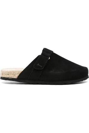MANEBI Espadriller i ruskind med rund tå