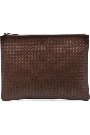 Dragon Diffusion Vævet clutch i læder