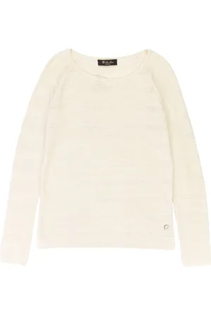 Loro Piana Sweater i kashmir med dyb halsudskæring