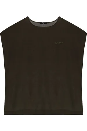 Balmain T-shirt med logobroderi