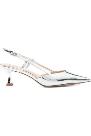 Lola Cruz 50 mm metalliske pumps