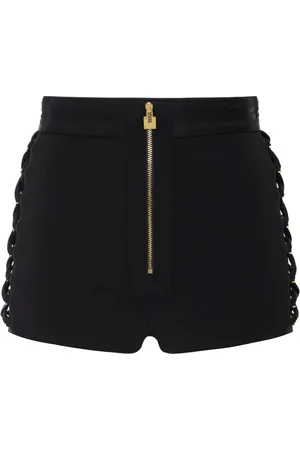 Elisabetta Franchi Shorts med krydsende snøre