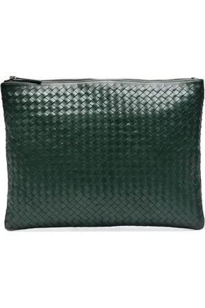 Dragon Diffusion A4 clutch i flettet læder