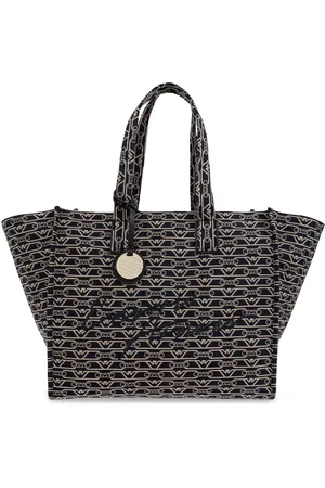 Emporio Armani Tote i jacquard med logo