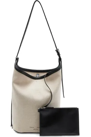 Proenza Schouler Brant bucket-taske i hør
