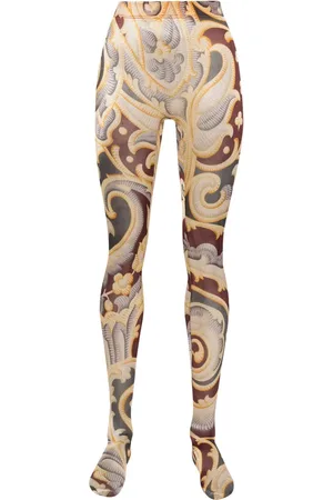 Wolford X ETRO tights med baroktryk og glitter