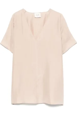 ALYSI T-shirt i silke
