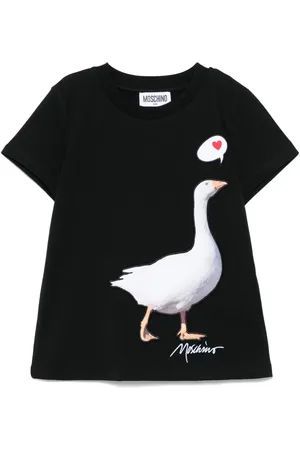 Moschino T-shirt med gåsebroderi