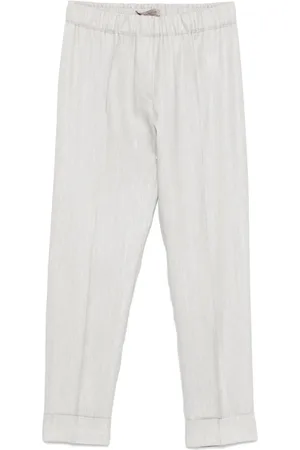 D.EXTERIOR Sildebensmønstrede bukser i twill