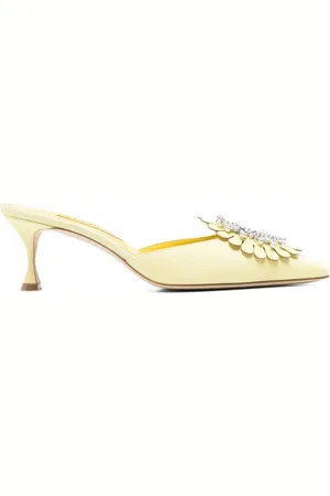 Manolo Blahnik 50 mm Shogmu mules