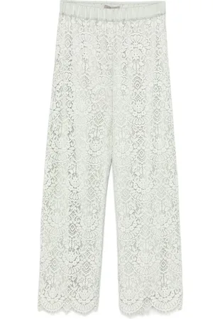 D.EXTERIOR Bukser med blomstret blonde