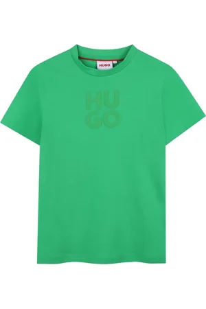 HUGO BOSS T-shirt i bomuld med hævet logo
