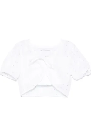 MISS GRANT Bluse i broderie-anglaise (sæt med to)