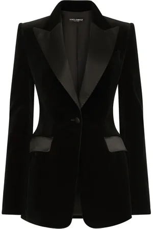 Dolce & Gabbana Enkeltradet blazer i velour