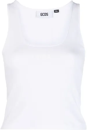 GCDS ærmeløs T-shirt i jersey-strik