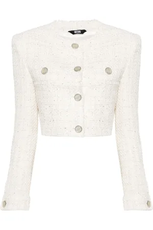 GCDS Cropped tweed-jakke