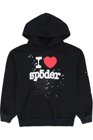 Sp5der I Heart SP5 Black hættetrøje