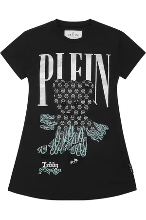 Philipp Plein Kort kjole med bamsemotiv