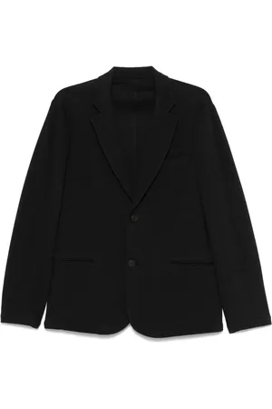 Emporio Armani Enkeltradet blazer i vaffeljersey