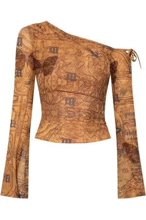 MISBHV T-shirt med one-shoulder-snit