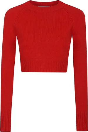 Sportmax Cropped ribstrikket top