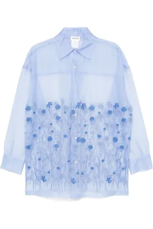 P.A.R.O.S.H. Skjorte med blomster-broderi
