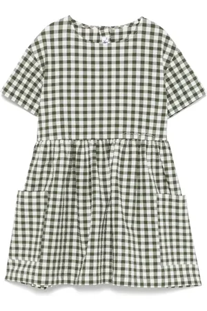 Il gufo Gingham-ternet kjole