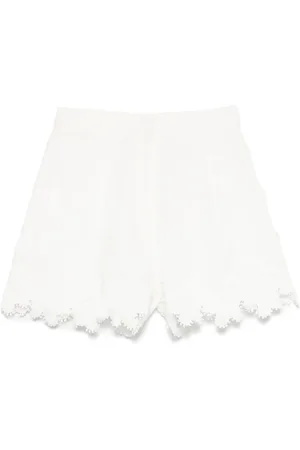 Maje Guipure shorts med blondedetalje