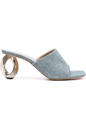 J.W.Anderson 80 mm mules i læder med kæde