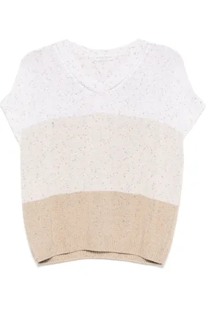LE TRICOT PERUGIA Top med lurex-detalje
