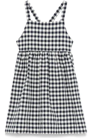 Il gufo Gingham-ternet kjole