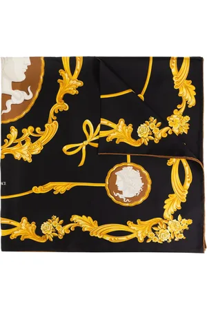 VERSACE Stor Cameo silketørklæde