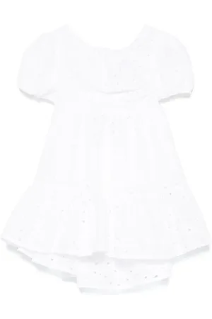 MISS GRANT Kjole med broderie-anglaise