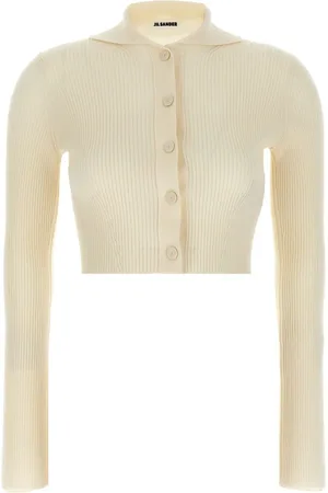 Jil Sander Ribstrikket cardigan