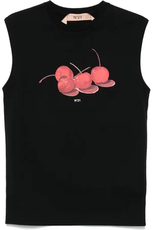 Nº21 Top med blomstertryk