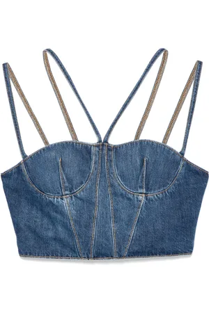 Nensi Dojaka Bustier-top i denim