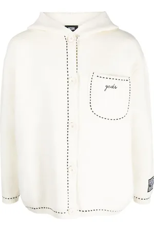 GCDS Jakke med hætte og broderet logo