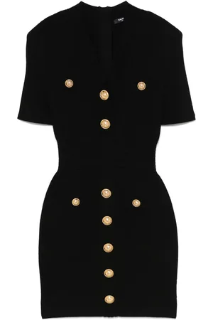 Balmain Kort strikket kjole