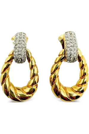 JENNIFER GIBSON JEWELLERY Pre-owned Doorknocker øreclips fra 1990