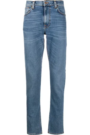 Nudie Jeans Jeans med lige ben og mellemhøj talje