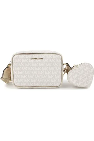 Michael Kors Skuldertaske i jacquard med monogram