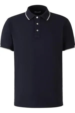 Jacob Cohen Polo med stribet kant