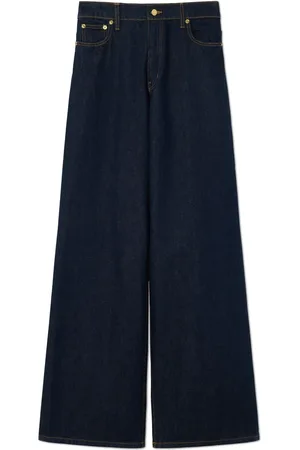 ST. JOHN Højtaljede jeans med brede ben