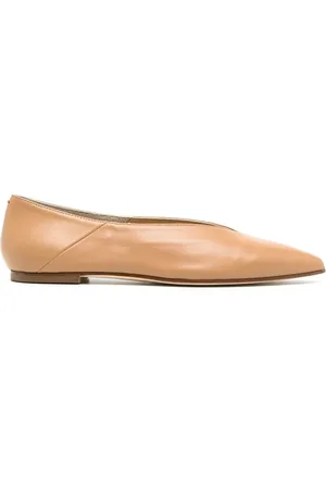 Aeyde Ballerina-pumps i læder med spids snude