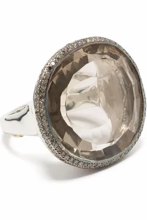 ROSA MARIA Sølvring med diamant- og topasudsmykning