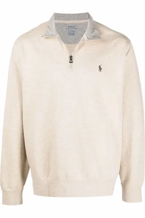 Ralph Lauren Pullover med logomærke og lynlås