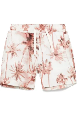 MISS GRANT Shorts med palmetryk